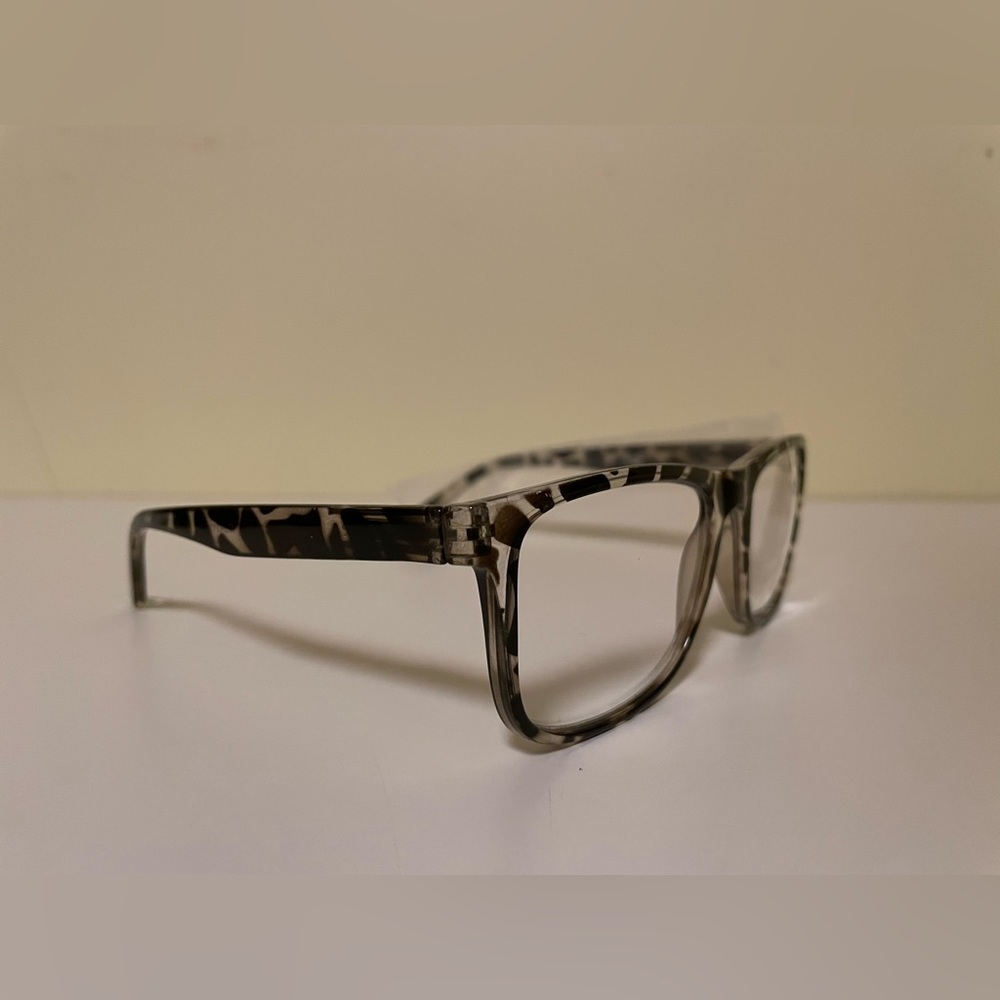 Reading Glasses 1.0 x Oversize Large Readers Eyeglasses Clear Tortoise shell